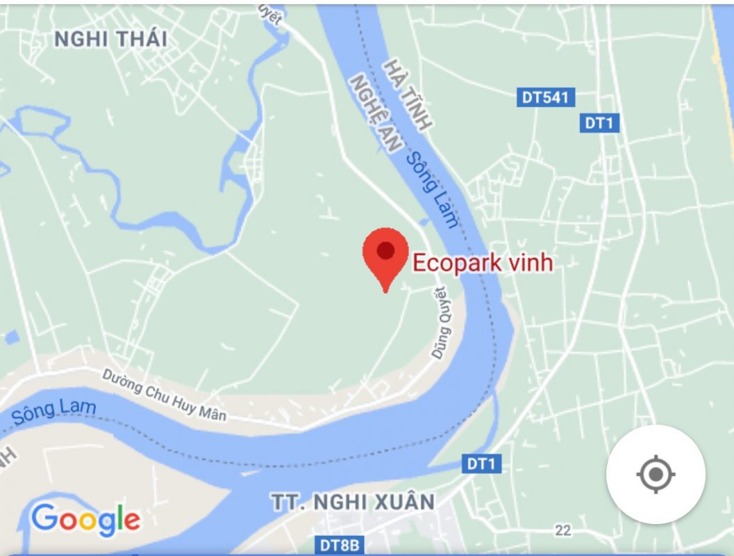 Vị trí dự án khu đô thị Ecopark Vinh